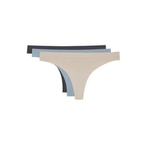 LOS OJOS 3 Pieces Seamless Brazilian Model Panties