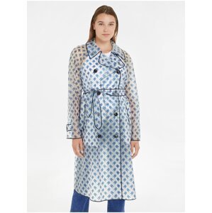 Transparent Womens Patterned Waterproof Trench Coat Tommy Hilfiger - Women