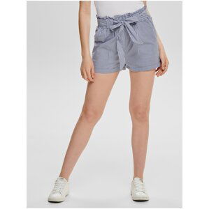 Blue Womens Striped Shorts ONLY Smilla - Women