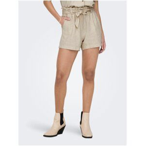 Beige Women's Linen Shorts JDY Say - Women