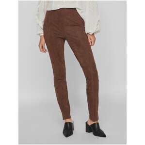 Brown Ladies Trousers VILA Sudas - Ladies