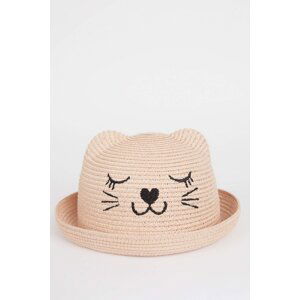 DEFACTO Girl Embroidered Straw Hat