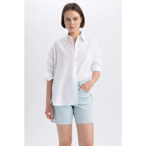 DEFACTO Oversize Fit Voile Long Sleeve Shirt