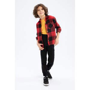 DEFACTO Boys Cargo Jogger Gabardine Sustainable Trousers