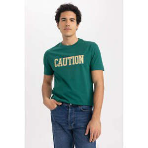 DEFACTO Regular Fit Crew Neck Printed T-Shirt