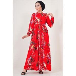 Bigdart 2144 Judge Collar Hijab Dress - A.Red