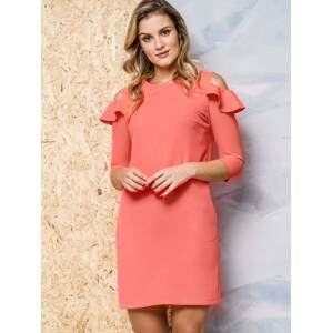 Dress La Diva, line Sigma cold shoulders pink