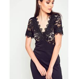 Dress with lace black