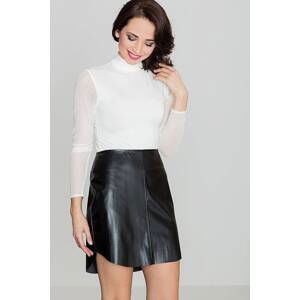 Lenitif leather skirt black