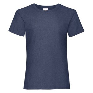 Navy Girls' T-shirt Valueweight Fruit of the Loom