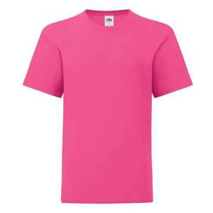 Pink children's t-shirt in combed cotton Fruit of the Loom