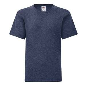 Navy blue children's t-shirt in combed cotton Fruit of the Loom