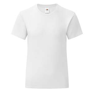 Iconic Fruit of the Loom Girls' White T-Shirt