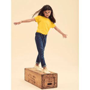 Yellow Girls' T-shirt Iconic Fruit of the Loom