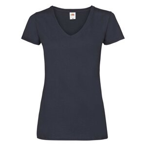 Navy blue v-neck Valueweight Fruit of the Loom