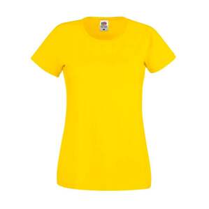 Yellow Women's T-shirt Lady fit Original Fruit of the Loom