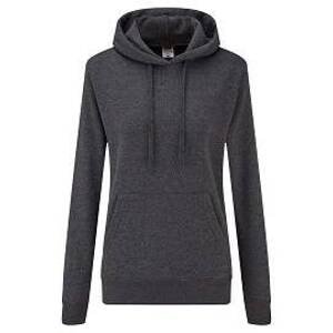 Anthracite Hooded Sweat Fruit of the Loom