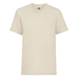 Beige Baby Cotton T-shirt Fruit of the Loom