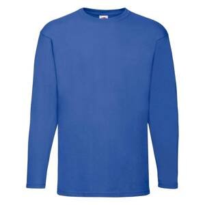 Blue Valueweight Men's Long Sleeve T-shirt Fruit of the Loom