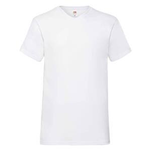 White Men's T-Shirt Valueweight V-Neck Fruit of the Loom