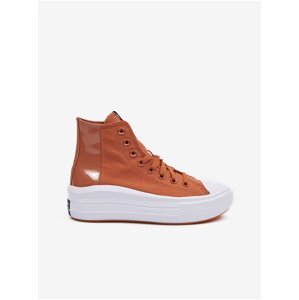 Brown Converse Chuck Taylor All Star Move Women's Ankle Sneakers - Womens
