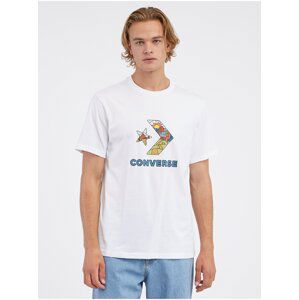 White Men's T-Shirt Converse Star Chevron - Men