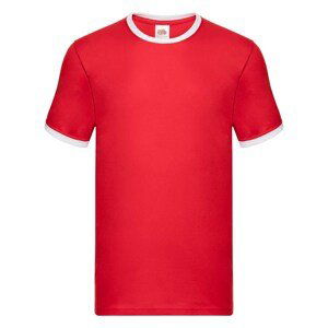 Men's red t-shirt Ringer Fruit of the Loom