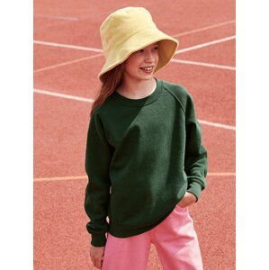 Zielona bluza dziecięca Raglan Sweat Fruit of the Loom