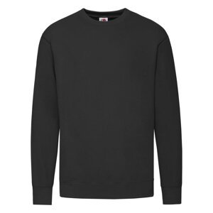 Black Men's Sweatshirt Lightweight Set-in-Sweat Sweat Fruit of the Loom