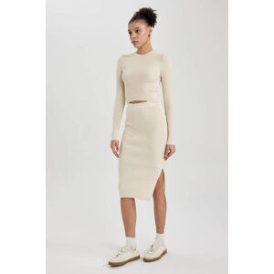 DEFACTO Coool Slim Fit Knitwear Skirt