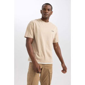 DEFACTO Comfort Fit Crew Neck T-Shirt