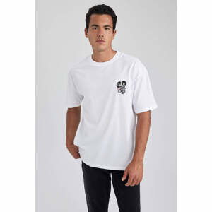 DEFACTO Oversize Fit Crew Neck Printed T-Shirt