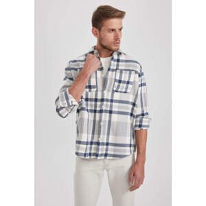 DEFACTO Relax Fit Plaid Long Sleeve Shirt