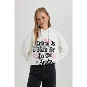 DEFACTO Oversize Fit Printed Sweatshirt