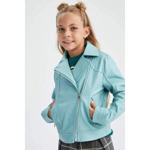 DEFACTO Girl Waterproof Faux Leather Jacket