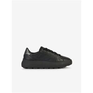 Geox Spherica Black Women's Leather Sneakers - Women