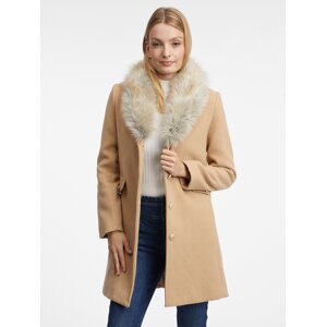 Orsay Women's beige coat with wool - Women