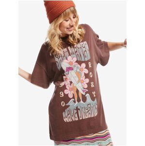 Women's brown T-shirt Roxy Sweet Janis - Women