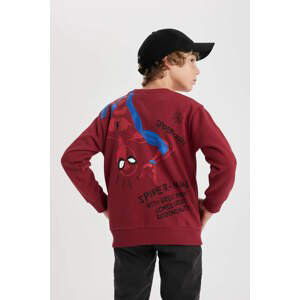 DEFACTO Regular Fit Spiderman Licensed Crew Neck Sweatshirt