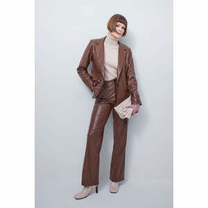 DEFACTO Straight Fit With Pockets Faux Leather Pants