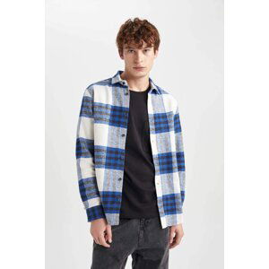 DEFACTO Regular Fit Woodcutter Plaid Long Sleeve Shirt