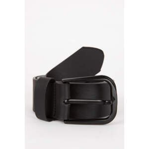 DEFACTO Man Oval Buckle Faux Leather