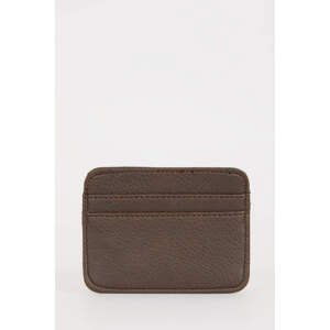 DEFACTO Man Faux Leather Business Card Wallet