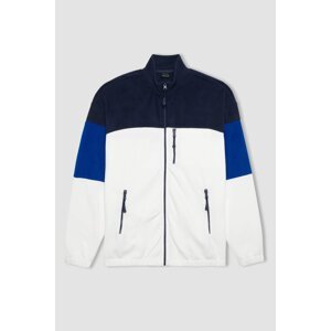 DEFACTO Standard Fit Zipper fleece Cardigan