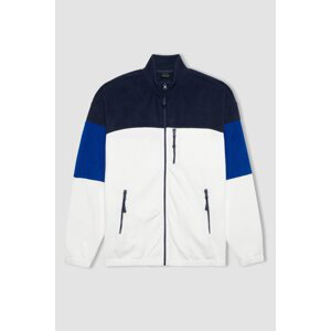 DEFACTO Standard Fit Zipper fleece Cardigan