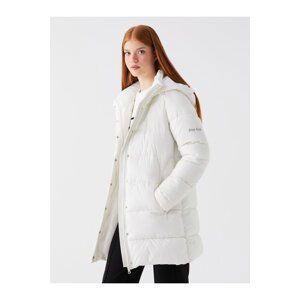 LC Waikiki Women's Hooded Plain Puffer Coat