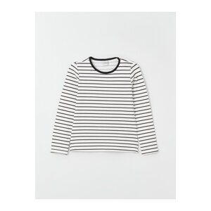 LC Waikiki Crew Neck Striped Long Sleeve Girls T-Shirt