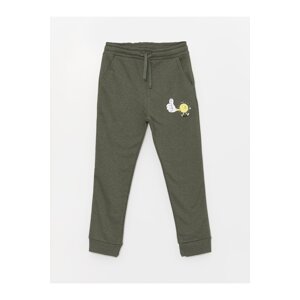 LC Waikiki Boy's Jogger Sweatpants with Printed Elastic Waist