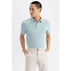 DEFACTO Modern Fit Polo Neck  Cotton Combed Cotton T-Shirt
