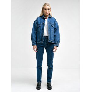 Big Star Woman's Jacket Outerwear 130359 Dark Denim-500